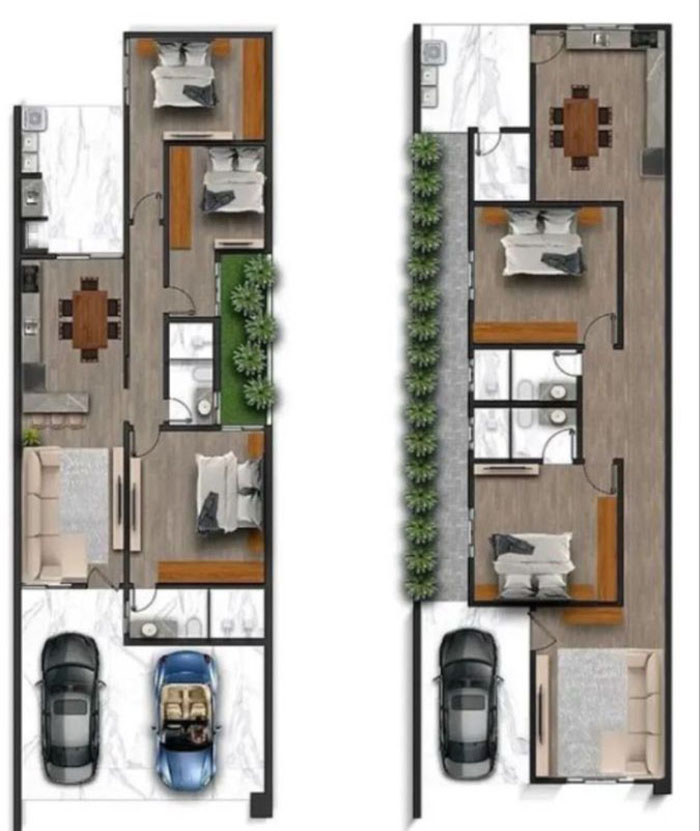 Bản vẽ thiết kế nội thất nhà phố